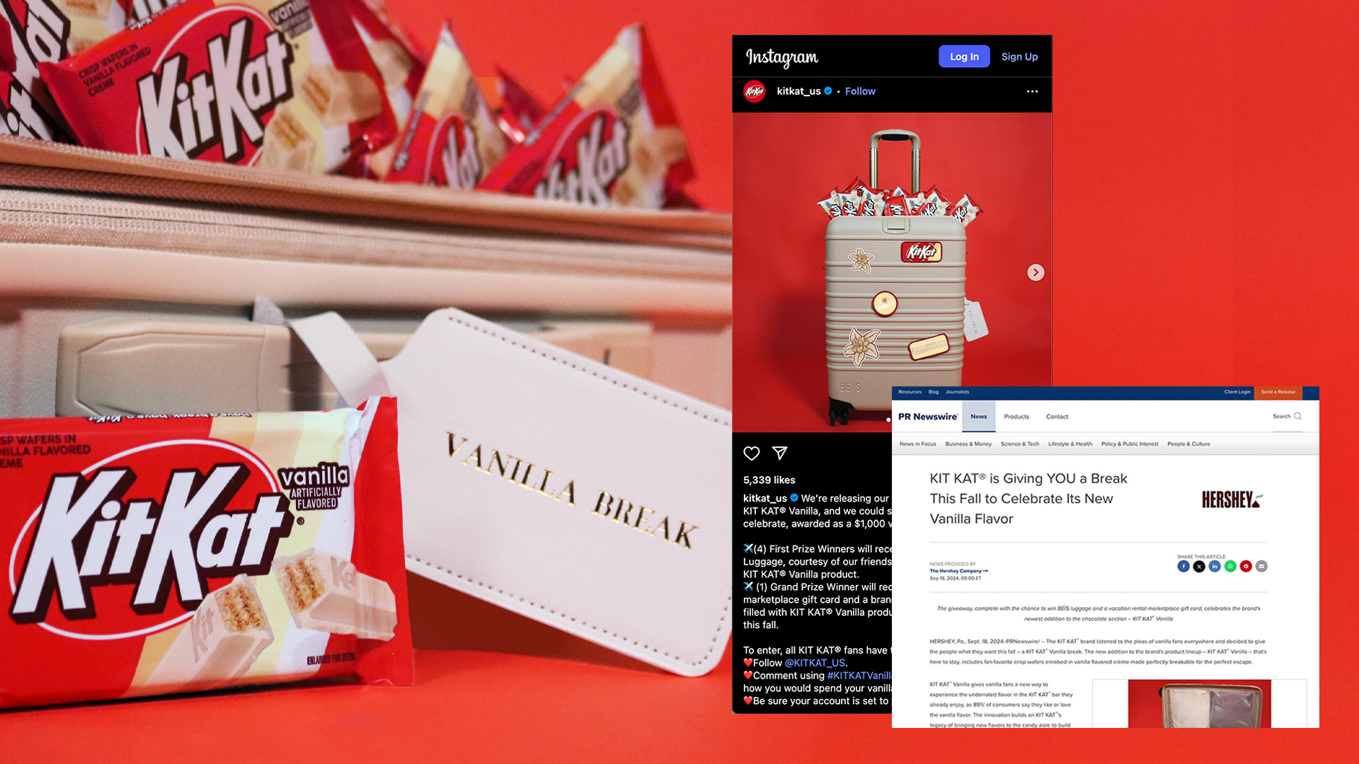 Kit Kat Vanilla X BEIS Partnership
